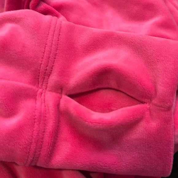 Lilly Pulitzer Luxletic Blythe Velour Pullover Long Sleeve Shirt Hot Pink, Sz S - Picture 5 of 5